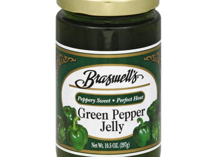 Braswell Country Classic, No cholesterol, All natural Green Pepper Jelly, 10.5 Ounce (Pack Of 12)