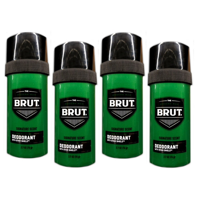 BRUT Deodorant Stick, Original Fragrance, Men Powerful Odor Protection, 2.50 Oz (Pack Of 4)