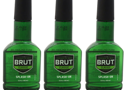 Brut Splash-On Original Fragrance, Cologne for Men Long Lasting Fragrance, Spicy Woods, Floral, and Citrus Notes, 3.5 Ounce (Pack Of 2)