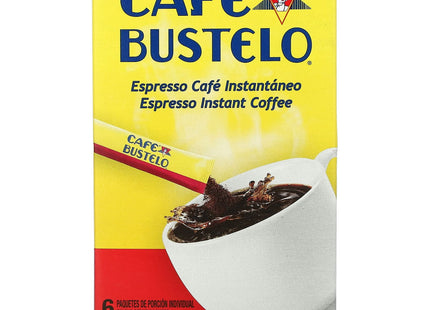 Cafe Bustelo Instant Espresso Style Dark Roast Instant Coffee, Single Serve Packet 6 Count (Pack Of 12)