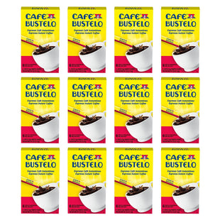 Cafe Bustelo Instant Espresso Style Dark Roast Instant Coffee, Single Serve Packet 6 Count (Pack Of 12)