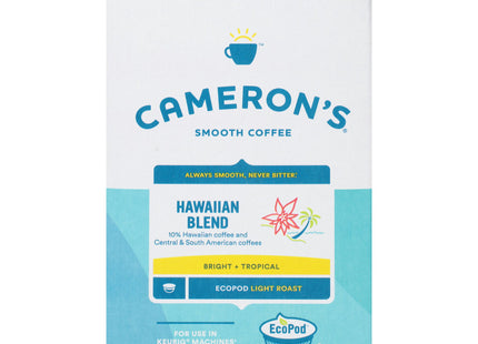 Cameron's Specialty Coffee Single Serve Pods, Hawaiian Kona Blend, 0.36 Oz 12 Count (Pack Of 12)