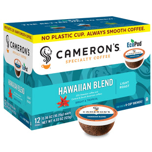 Cameron's Specialty Coffee Single Serve Pods, Hawaiian Kona Blend, 0.36 Oz 12 Count (Pack Of 12)