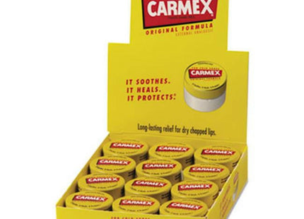 Carmex Original Lip Balm, for-Cold-Sores, Regular Jar, .25 Oz (Pack Of 6)