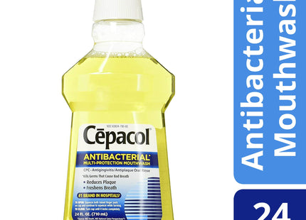 Cepacol Antibacterial Multi-Protection Mouthwash, Freshen Breath, 24 FL Ounce (Pack Of 12)