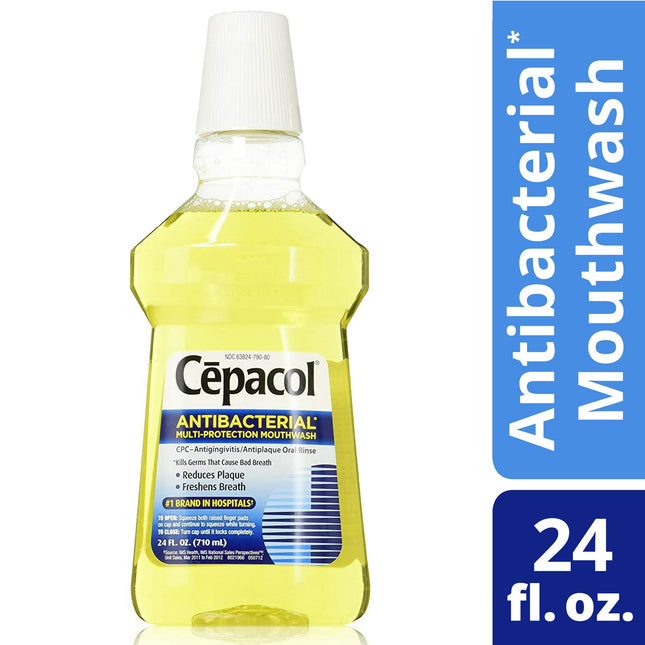 Cepacol Antibacterial Multi-Protection Mouthwash, Freshen Breath, 24 FL Ounce (Pack Of 1)