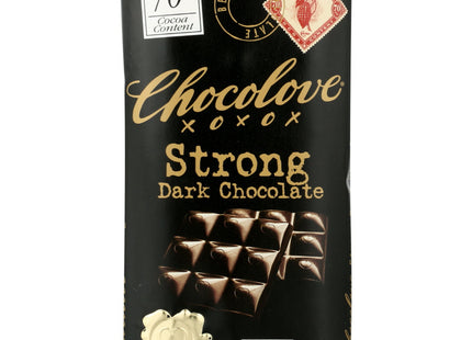 Chocolove Strong Premium Dark Chocolate Bar, Non-GMO, (90 G) 3.2 Ounces (Pack Of 3)