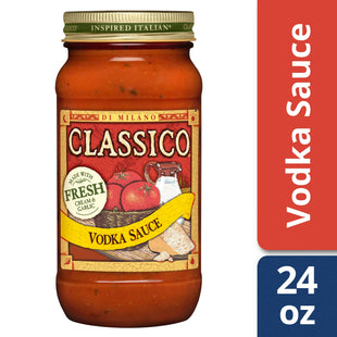 Classico Vodka Sauce Spaghetti Pasta Sauce, Gluten Free, Jar 24 Ounce (Pack Of 6)