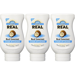 Coco Real Gourmet Cream of Coconut, Squeezable Bottle, 16.9 FL Ounce (Pack Of 3)