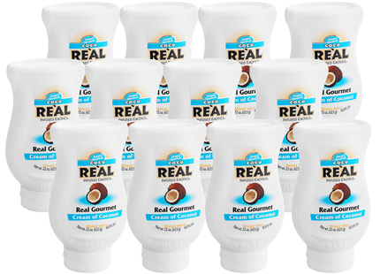 Coco Real Gourmet Cream of Coconut, Squeezable Bottle, 16.9 FL Ounce (Pack Of 12)