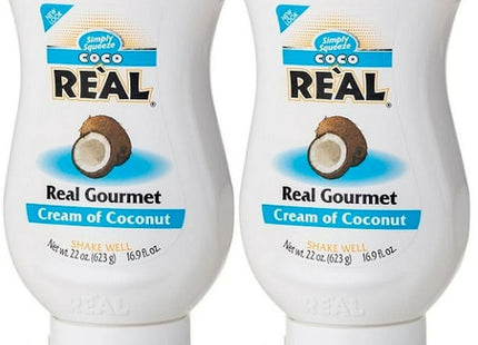 Coco Real Gourmet Cream of Coconut, Squeezable Bottle, 16.9 FL Ounce (Pack Of 2)