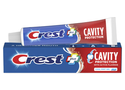 Crest Fluoride Cavity Protection Toothpaste, Regular Past, 8.20 Ounce (Pack Of 4)