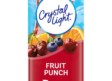 Crystal Light Fruit Punch Artificially Flavored Low Calories Powdered 4 Pitcher Packet Drink Mix 1.36 Oz (Pack Of 2)