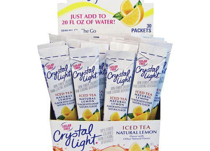 Crystal Light On-the-Go-Iced-Tea-OTG-Mix Lemonade Sticks Powder, Lemonade Flavor, 0.17 oz 30 Count (Pack Of 5)