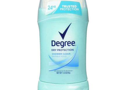 Degree Women Anti-Perspirant and Deodorant, Invisible Solid, Shower Clean 1.6 Ounce (Pack Of 9)