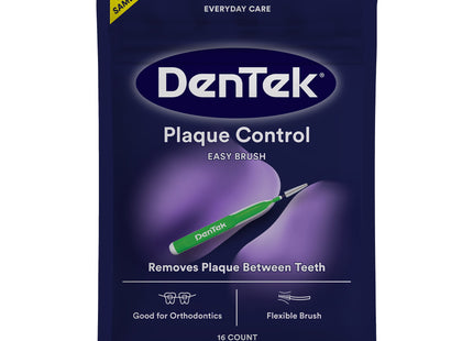 DenTek Easy Brush Oral Cleaners Extra Tight, Fresh Mint Green 16 Count (Pack Of 12)