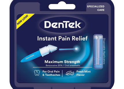 DenTek Instant Oral Pain Relief Maximum Strength Kit for Toothaches 50 Count (Pack Of 4)