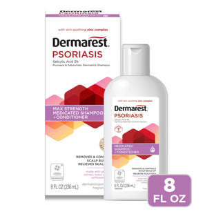 Dermarest Psoriasis Medicated Moisturizing Shampoo Plus Conditioner 8 Fl Oz (Pack Of 7)