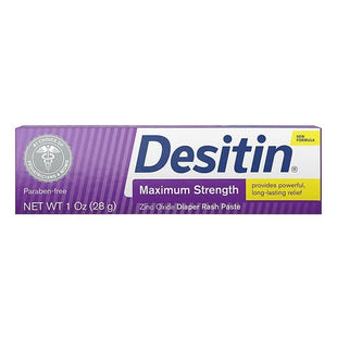 Desitin Diaper Rash Ointment Maximum Strength Original Zinc Oxide Paste 1 Oz (Pack Of 12)