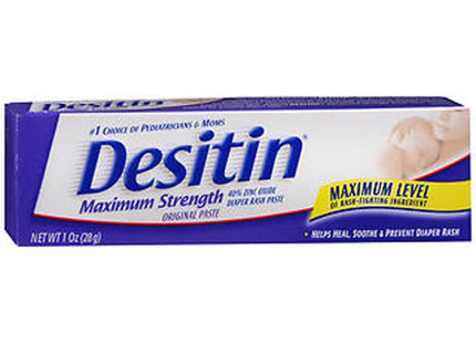 Desitin Diaper Rash Ointment Maximum Strength Original Zinc Oxide Paste 1 Oz (Pack Of 1)