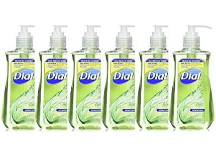 Dial Antibacterial Liquid Hand Soap, Soothing Aloe, With Moisturizer, Pump Bottle, 7.5 Ounce (Pack Of 6)