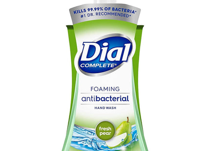 Dial Complete Antibacterial Foaming Hand Wash, Fresh Pear Scented, Pump Bottle 7.5 Fl Ounce (Pack Of 2)