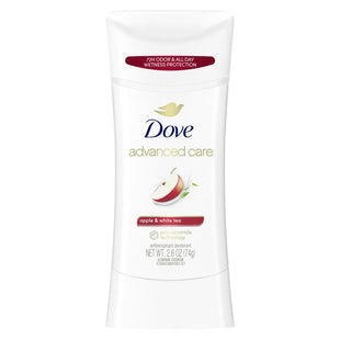 Dove Go Fresh Advanced Care, Antiperspirant Deodorant, Apple & White Tea, 2.6 Ounce (Pack Of 48)