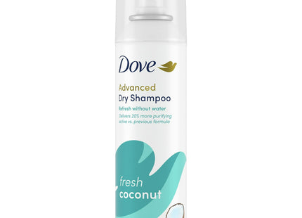 Dove Advanced Dry Shampoo Spray, Fresh Coconut, Absorbs Excess Oil, Refresh Without Water, 5 Ounce (Pack Of 2)