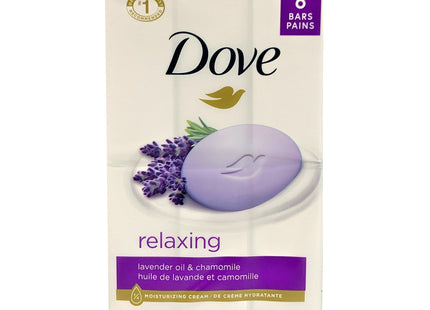 Dove Purely Pampering Beauty Bar, Gentle Skin Cleanser, Relaxing Lavender Chamomile Scent, 3.75 Oz 6 Bar Each (Pack Of 3)