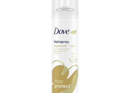 Dove Style+Care Strength & Shine, Hairspray Flexible Hold, Frizz Protect, Aerosol Can, 7 Ounce (Pack Of 3)