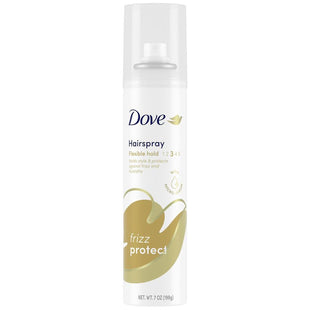 Dove Style+Care Strength & Shine, Hairspray Flexible Hold, Frizz Protect, Aerosol Can, 7 Ounce (Pack Of 24)