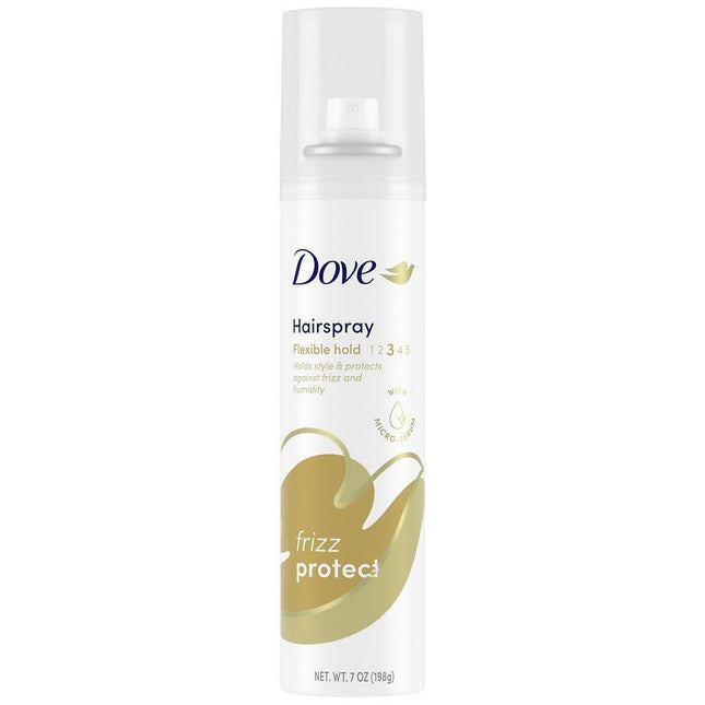 Dove Style+Care Strength & Shine, Hairspray Flexible Hold, Frizz Protect, Aerosol Can, 7 Ounce (Pack Of 1)