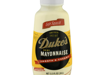 Duke's Smooth & Creamy Real Mayonnaise, Rich & Creamy, Sugar Free, 11.5 Fl Oz (Pack Of 2)