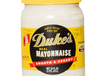 Duke's Real Mayonnaise, original recipe, Gluten-free, Smooth & Creamy, 16 Ounce (Pack Of 12)