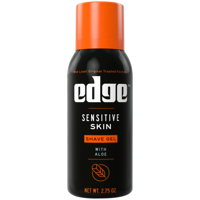 Edge Men's Sensitive Skin Formula Shave Gel, Soothing Aloe, Trial Size, 2.75 Ounce (Pack Of 1)