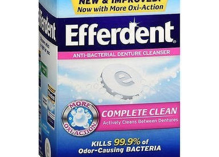 Efferdent Original Anti-Bacterial, Retainer and Denture Complete Cleanser Tablets, 102 Tablets (Pack Of 6)