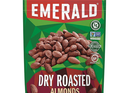 Emerald Nut Almond Dry Roasted, Non-GMO, No Artificial Preservatives Or Flavors, Resealable Bag, 5 Ounces (Pack Of 12)