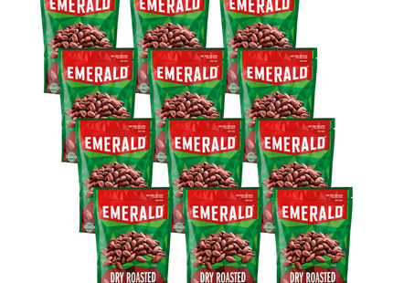 Emerald Nut Almond Dry Roasted, Non-GMO, No Artificial Preservatives Or Flavors, Resealable Bag, 5 Ounces (Pack Of 12)