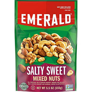 Emerald Nut, Original Mixed Nuts Sweet & Salty, No Artificial Preservatives or Flavors, Resealable Bag, 5.5 Ounces (Pack Of 24)