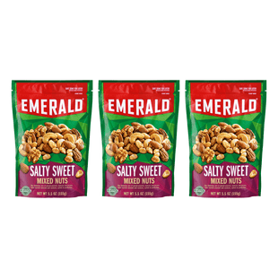 Emerald Nut, Original Mixed Nuts Sweet & Salty, No Artificial Preservatives or Flavors, Resealable Bag, 5.5 Ounces (Pack Of 3)