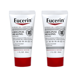 Eucerin Original Moisturizing Lotion, For Extremely Dry Skin, Emollient Enriched Lotion 1 Ounce (Pack Of 2)