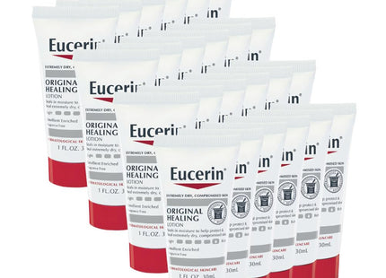 Eucerin Original Moisturizing Lotion, For Extremely Dry Skin, Emollient Enriched Lotion 1 Ounce (PacK Of 24)