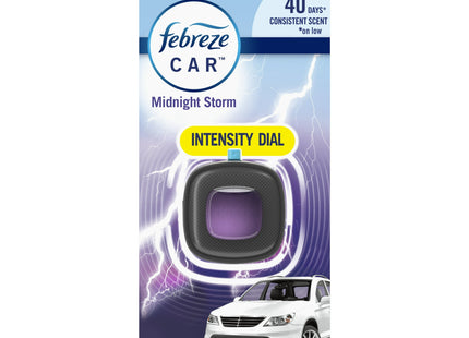 Febreze Car Air Freshener Vent Clip, Odor Eliminator Scent, Midnight Storm, 0.06 ounce (Pack Of 2)