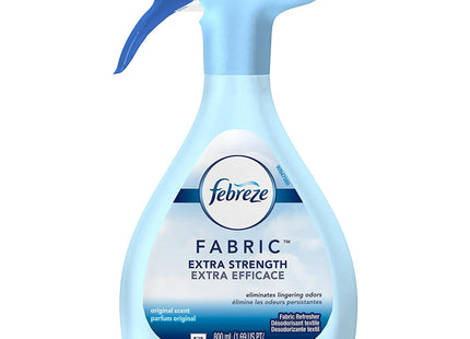 Febreze Extra Strength Fabric Refresher Deodorizer, Odor-Eliminating, Original Lightly Scent Spray 27 Fl Ounce (Pack Of 12)