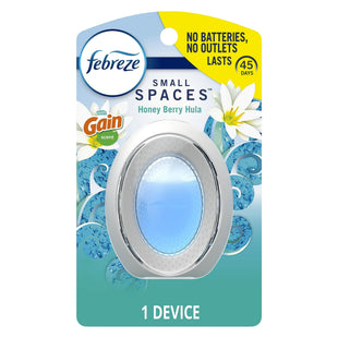 Febreze Small Spaces, Air Freshener, Gain Honey Berry Hula scent, 0.25 ounce 1 Count (Pack Of 2)