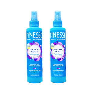 Finesse Finish Strengthen, Self Adjusting, Extra Hold, Non-Aerosol, Unisex, HairSpray, 8.5 ounce (Pack Of 2)