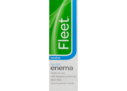 Fleet Enema, Fast Effective Constipation Relief, Ready-to-Use Saline Laxative, 4.5 FL Ounce (Pack Of 6)