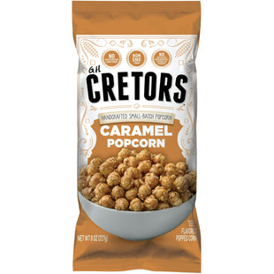 G.H. Cretors Popped Corn, Just the Irresistible Gourmet Caramel Flavor Popcorn, Gluten-Free, 8 ounce (Pack Of 6)