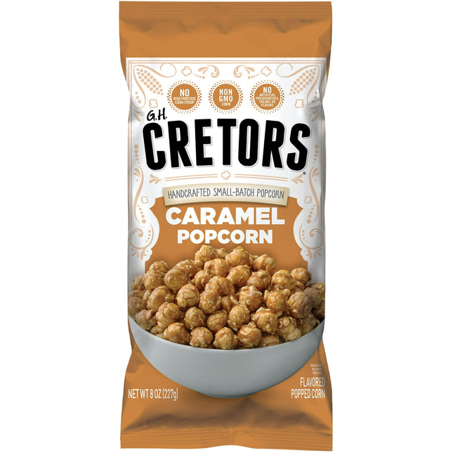 G.H. Cretors Popped Corn, Just the Irresistible Gourmet Caramel Flavor Popcorn, Gluten-Free, 8 ounce (Pack Of 1)