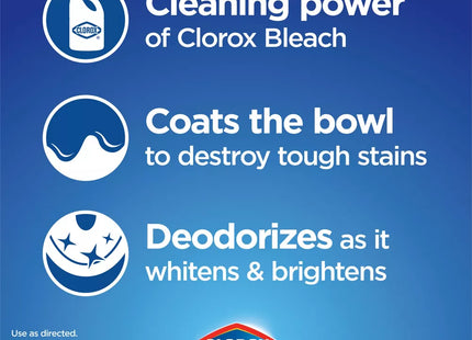 Clorox Toilet Bowl Cleaner, Clinging Bleach Gel, Ocean Cool Wave 24 Fl Ounce (Pack Of 6)